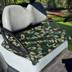 Poceacles Zeytin Yaprağı Baskı Golf Arabası Koltuk Kılıfı Yaz Nefes Golf Arabası Koltuk Kılıfı Havlu Koltuk Kılıfı Yastık Battaniye Evrensel Fit Çoğu Golf Arabası Kulübü Araba