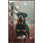 Pocket Calendar 2026-2027 for Purse: Small 2 Year Monthly Planner from January 2026 to December 2027 with Holidays, Rottweiler Dog Cover Design