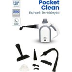 Pocket Clean Çok Fonksiyonlu Buharlı Temizlik Makinası - Buharlı Temizleyici - Beyaz