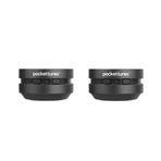 pockettunes Bluetooth hoparlör, kemik iletimli taşınabilir kablosuz hoparlör, yüksek sesli, kristal netliğinde ses, zengin bas, ev, dış mekan, parti için mini müzik çalar, 2'li paket (Siyah)