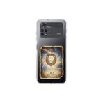 Poco M4 Pro ile Uyumlu Burç Kartları Aslan Tasarımlı Şeffaf Silikon Kılıf