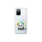 Poco X3 GT ile Uyumlu Splash Panda Tasarımlı Slimfit Şeffaf Silikon Kılıf