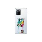 Poco X3 GT ile Uyumlu Splash Tembel Hayvan Tasarımlı Slimfit Şeffaf Silikon Kılıf