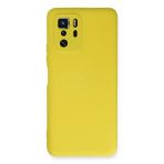 Poco X3 Gt Kılıf Nano İçi Kadife Silikon - Sarı