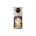 Poco X3 NFC ile Uyumlu Burç Kartları Kova Tasarımlı Şeffaf Silikon Kılıf