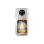 Poco X3 NFC ile Uyumlu Burç Kartları Terazi Tasarımlı Şeffaf Silikon Kılıf