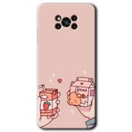 Poco X3 NFC Meyveli Süt Baskılı Uyumlu Silikon Kılıf