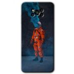 Poco X3 NFC Smoke Astronot Baskılı Uyumlu Silikon Kılıf