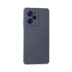 Poco X5 Pro 5G Uyumlu Fuchsia Nano İçi Kadife Silikon Telefon Kılıfı Gri