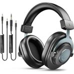 Podcast Izleme Için Kayıt Üzerinden Kulak Kablolu Kulaklıklar Için Stüdyo Monitör Kulaklıklar, Çıkarılabilir Kablolarla Rahat Ekipman Akışı 3,5 mm Veya 6,35 mm Jak, Siyah, Pc/mikser-H8