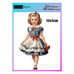 podyum baskı Vintage sevimli kız Ütü Ile Yapışan Tekstil Dtf Baskı Tişört Baskısı