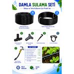 POELSAN Damla Sulama Seti TE Aparatlı Basit Sistem 32x10 ATÜ Kangal Boru 10 Metre 16 mm 50 Metre Damlama Borusu | Ekstra Hiçbir Parçaya İhtiyaç Yok