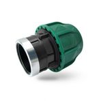 Poelsan Siyah 32X1 Dişi Adaptör