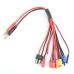 POENVFPO 8 in 1 Dönüştürme şarj Aleti Kablosu, 4.0mm Muz Fiş çoklu şarj adaptörü Kablosu RC Pil Şarj Kurşun Tel IMAX B6 Şarj Cihazı