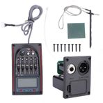 POENVFPO Akustik Gitar Alıcısı, Ses Yüksekliği Kontrolü Ve Kolay Montaj Ile Akustik Gitarlar Için 5 Bant Preamp EQ LC 5 Ekolayzer Tuner