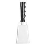 POENVFPO Cowbell, Yüksek Sesli İnek Çanı Gürültü Yapıcı Spor Etkinliği Futbol Oyunları Için Saplı Tezahürat Çanı Yüksek El Çanı (WHITE)