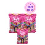 Pofika Barbie Gummıes Jelly Figürlü Meyve Aromalı Eşya Şeklinde Yumuşak Şeker 100 gr X 3 Adet