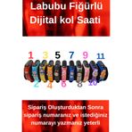 Pofika Labubu Fiğürlü Dijital Su Geçirmez Çocuk Kol Saati 1 ADET