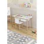 Pofitto Montessori Çocuk Masası-oyun Masası-aktivite Masası-etkinlik Masası Takımı 1 Panda Sandalye