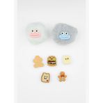 Pofuduk Canavar ve Kawaii Yiyecek Çanta Süsü Seti+Delgeç(Delgeç Hediye)
