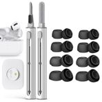 Pohgelan [6 Çifti] AirPods Pro & AirPods Pro 2. Nesil için Yedek Kulak Uçları Temizleme Kalemli,Silikon Kulak Ucu Ağrı Kaymaz Yumuşak Silikon Airpods Pro/Pro 2 Kulak Ucu (Bedenler S/M/L Siyah)