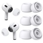 Pohgelan AirPods Pro 2./1. Nesil Yedek Kulak Uçları, Gürültü Azaltma Deliği ve Dahili Toz Koruma Ekranı, Temizleyici kitli USB-C Şarj Kutusu için -3 Boyut (S/M/L) -Beyaz
