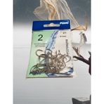 Pohu Pesca Uzun Pa.la Delikli Sap 2 Numara 21'li Paket Beyaz M-9946 Baitholder Olta Iğnesi