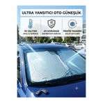 point marketing 140x79 cm Katlanabilir Araba Ön Cam Güneşliği İç Cam Güneşlik UV Korumalı Isı Yalıtımlı Oto Güneşlik