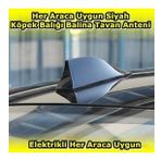 Poınt Marketıng Elektrikli Her Araca Uygun Siyah Shark Köpek Balığı Balina Tavan Anteni E.M.