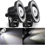 Point Marketing Fiat Linea Uyumlu Universal Mercekli LED Angel Sis Farı 76MM Beyaz Renk