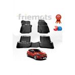 Point Renault Clio 4 Hb 3D Havuzlu Paspas 2012 - 2019 Arasi Siyah 4 Parca Set - Friemats