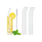 Pointtech Şeffaf 6'Lı Cam Eğimli Pipet - 1 Adet Pipet Temizleme Fırçası 1.Kalite