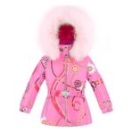 Poıvre Blanc W22-1003-BBGL/J Kız Çocuk Kayak Montu - Pembe