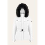 Poıvre Blanc W24-0801-WO Stretch Kadın Kayak Montu POI.2408011_WHT Mont - Beyaz