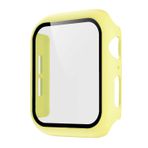 Pokanic Apple Watch SE 6 5 4 3 2 1 Serisi iWatch 9H Temperli Cam Kılıf Tam Gövde Ekran Koruyucu Kapak Kablosuz Şarj Hafif Çizilmeye Dayanıklı (Sarı, 38 mm)