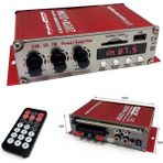 POKE Mini Anfi 400 Watt 12V Bluetooth USB SD FM Radio 2 Kanal Bağlantı PK-6103