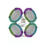 Poke Pixel Ledli Oval Hoparlör Midrange Kapak 4 Adet Pk-5653