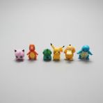 Pokemon 6'lı Figür,pikachu Charmander Psyduck Squirtle Jigglypuff Bulbasaur - karışık
