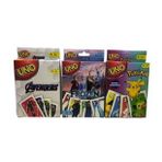 POKEMON AVENGERS FROZEN 3LÜ SET UNO KART YERLİ