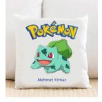 Pokemon Bulbasaur Kişiye Özel Yastık Kılıfı 115