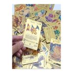 Pokemon Company Space Pokemon Gold Card Pvc Esnek Koleksiyon Kartı 5'li Özel Tasarım