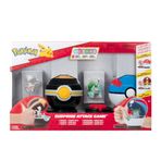 Pokemon Game (Pokemon Surprise Attack Game) Togetic standlı ve Bulbasaur #4 lüks top ve harika top ile - Peri, uçan, zehir, çim diskleri - W4