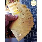 Pokemon Metalize Altın Gold Seri 3d Boyut Oyun Kartı 55 Adet Sunmoon Unbroken Bond Game Card
