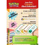 POKEMON Okul Etiketi Defter Etiketi Kalem Etiketi Kişiye Özel Suya Dayanıklı İsim Yazılabilien