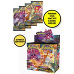 Pokemon Oyun Kartı TCG Sword&Shield Darkness Ablaze Lisanssız Booster Pack - 2 Paket (20 KART)