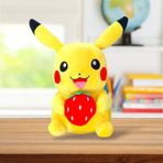Pokemon Pikachu Peluş Oyuncak 40cm Çilek Tutan Pikachu Büyük Boy
