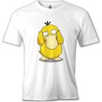 Pokemon - Psyduck Beyaz Erkek Tshirt - L