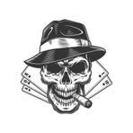 Poker Oyun Kartlı Kurukafa Sticker Etiket Çıkartma Pc Laptop Araba Oto Motor Araç
