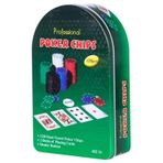 Poker Oyun Seti 120 Parça Metal Kutulu