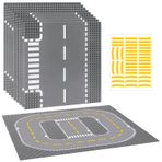 Pokiiulk Yapı için 9 Paket Yol Taban Plakası, Lego Klasik Tuğlalarla Uyumlu, 25,4 cm x 25,4 cm Taban Plakaları Lego Yolları için Uygun, Şehir Setleri için Yol Taban Plakaları (Ekli Kendin Yap Çıkartmaları)